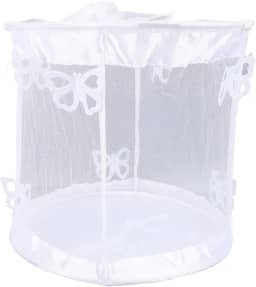 Kit de habitat de borboleta cffuvros com lagartas vivas, gaiola de malha para borboletas de monarca, kit de ciências educacionais com ferramentas de alimentação de janelas de