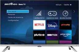 Smart TV 32' Britânia Roku LED Dolby Audio BTV32G7PR2CSGBLH