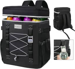 INSMEER Mochila Termica, 50 Latas Bolsa Termica Isotérmico Grande Caixa Termca Cooler Sacola Para acampamento, Mochila para Feminina Masculino Praia