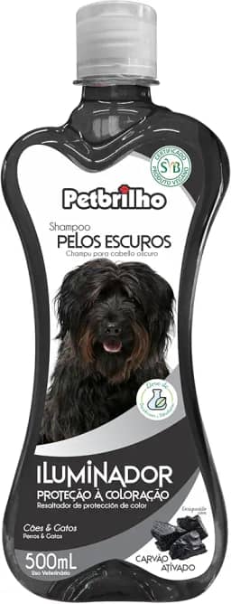 Petbrilho Shampoo Pelos Escuros 500Ml Para Cães