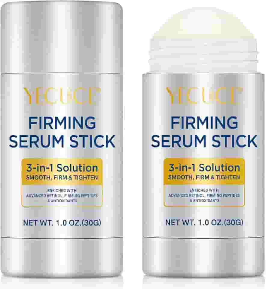 Bastão de soro firmador, bastão facial de retinol enriquecido com retinol avançado, peptídeos firmadores e antioxidantes, creme reparador antienvelhecimento para rosto, hidratação da pele, rugas