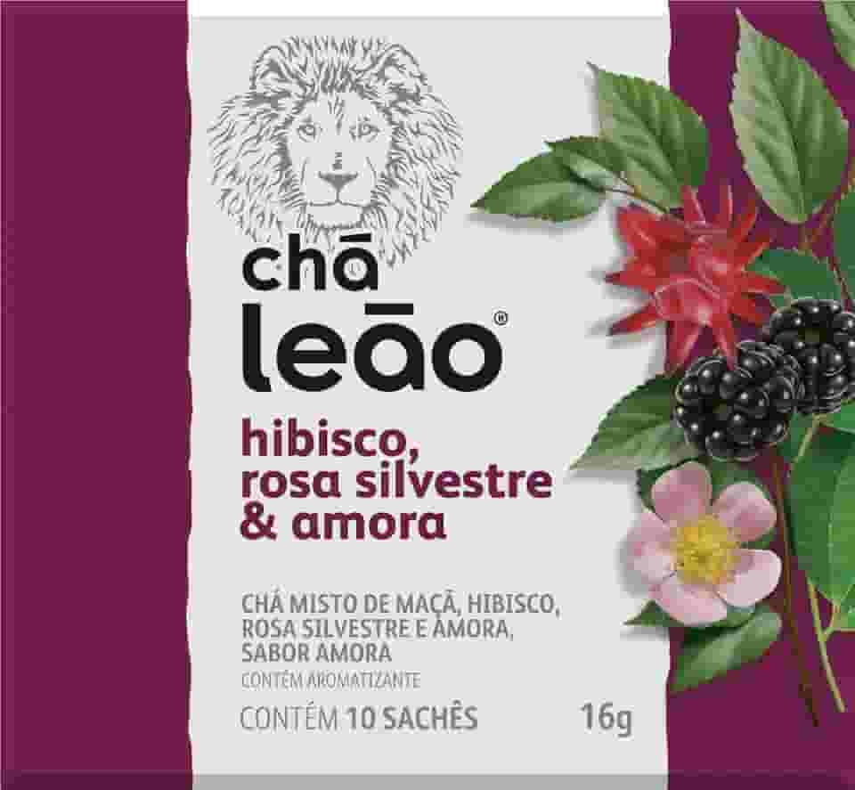 Leão Cha Leao Hibisco Rosa Silvestre E Amora