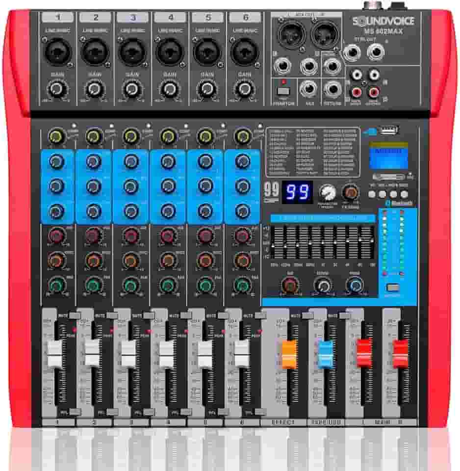 Mesa de Som Sounddvoice MS 602 MAX