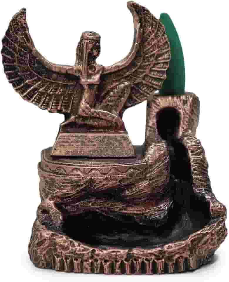 Incensário Isis Rocha Cascata Fumaça Invertida + 5 Incensos (Bronze)