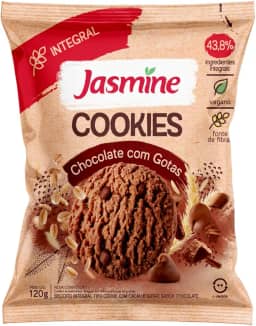 Jasmine Cookies de Chocolate com Gostas Integral 120g