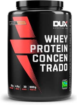 Whey Protein Concentrado Doce de Leite Pote 900g – Contribui para o Ganho Muscular Hipertrofia – Dux Human Health