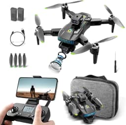 Drone com Camera 4K XT505, Drones Profissional Drones FPV, Controle Remoto Drone com GPS e 1200m de Alcance, Bateria 2000mAh
