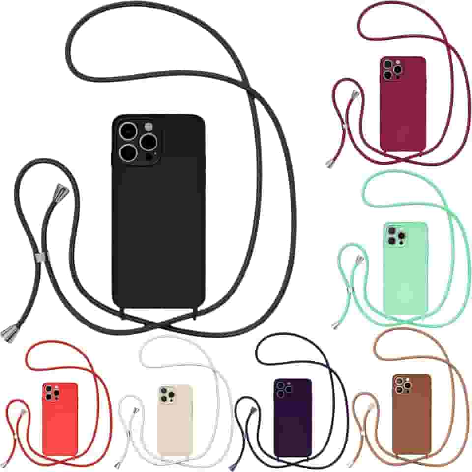 Case Capa Capinha Com Cordão Alça Transversal Para iPhone 16PRO (PRETO)