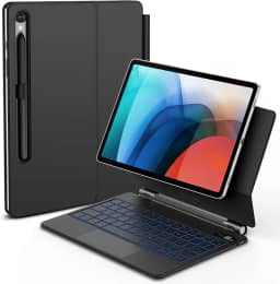 BETTDOW Capa com Teclado e Trackpad para Samsung Galaxy Tab S9 Fe/S9/S8/S7 de 11 polegadas,Teclado com LCD Display