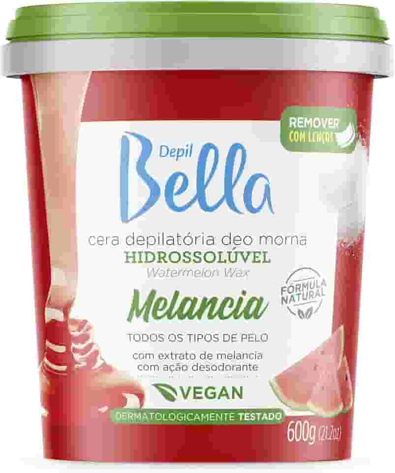 Depil Bella - Cera Depilatória Morna Hidrossolúvel Deo Melancia 600g
