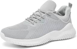 Sapatos masculinos com bico largo – Sapatos de caminhada de largura extra larga confortável tênis de corrida atlética corrida treino academia tênis para inchaço joanete fascite plantar