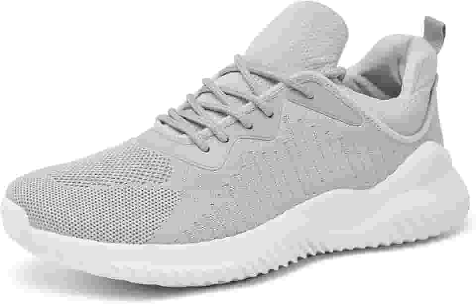 Sapatos masculinos com bico largo – Sapatos de caminhada de largura extra larga confortável tênis de corrida atlética corrida treino academia tênis para inchaço joanete fascite plantar