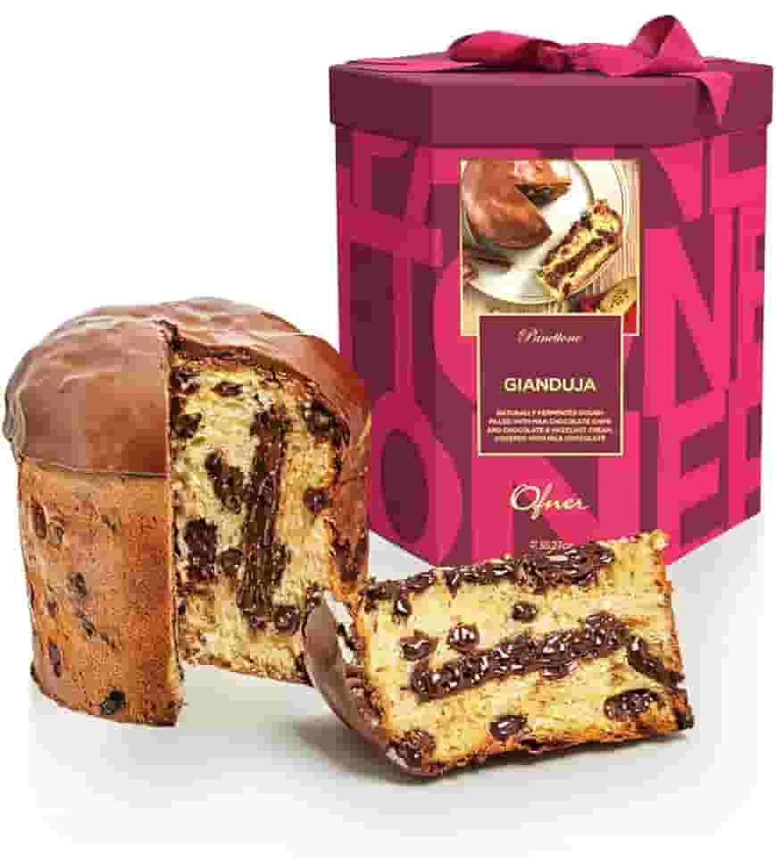 Panetone Chocotone Choco Avelã Creme De Gianduia Ofner 1Kg
