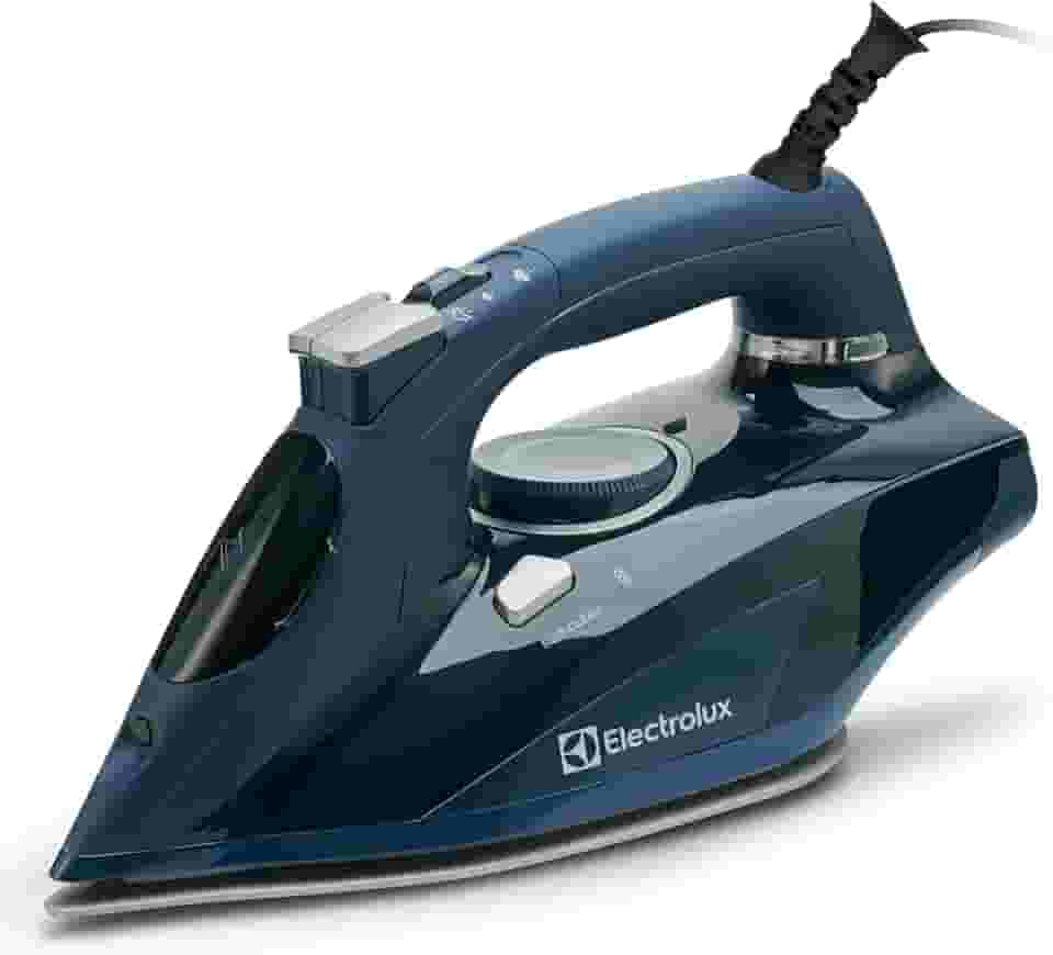Electrolux Ferro A Vapor Profissional Para Roupas, Ferro Para Roupas De 1700 Watts Com Aquecimento Rápido, Vaporizador Ajustável E Base De Cerâmica Autolimpante - Azul, Lx1700