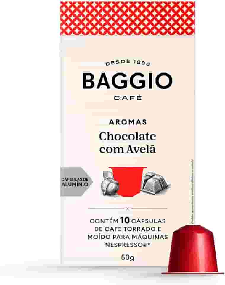 Baggio Café Cápsulas De Café Aroma Chocolate Com Avelã Compatível Com Nespresso Contém 10 Cápsulas