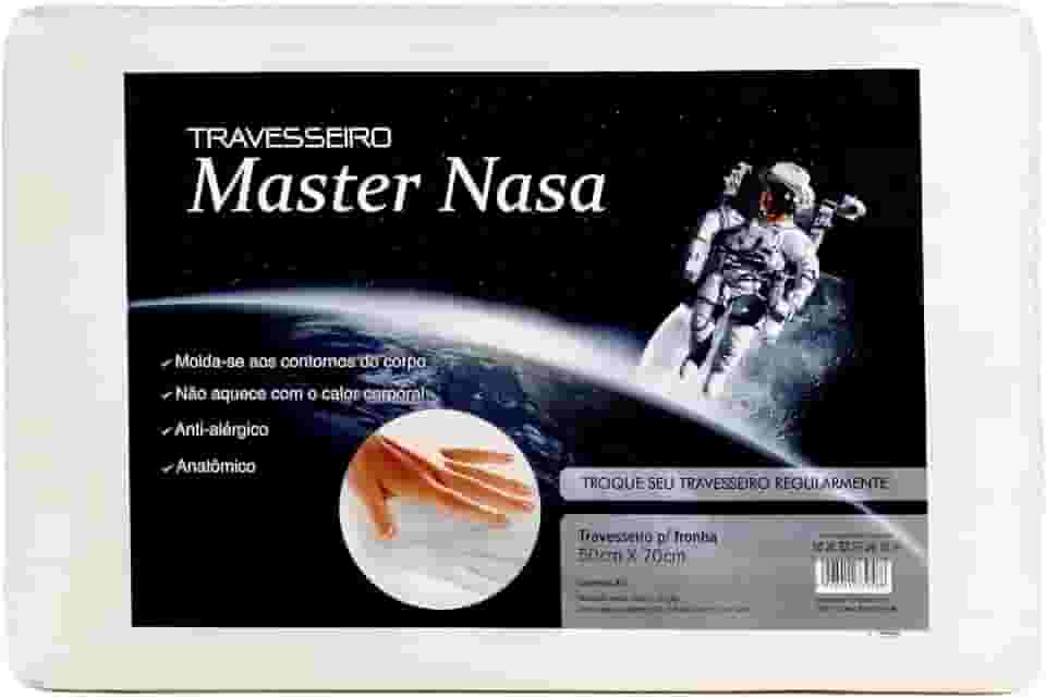 Travesseiro Nasa Visco Perfil Baixo 10 cm Ultrafresh Com Capa Antialergico