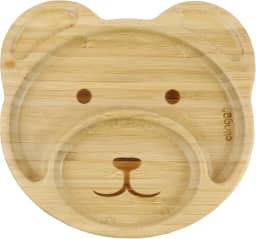Clingo Prato De Bambu Urso Com Ventosa, Modelo: 3044