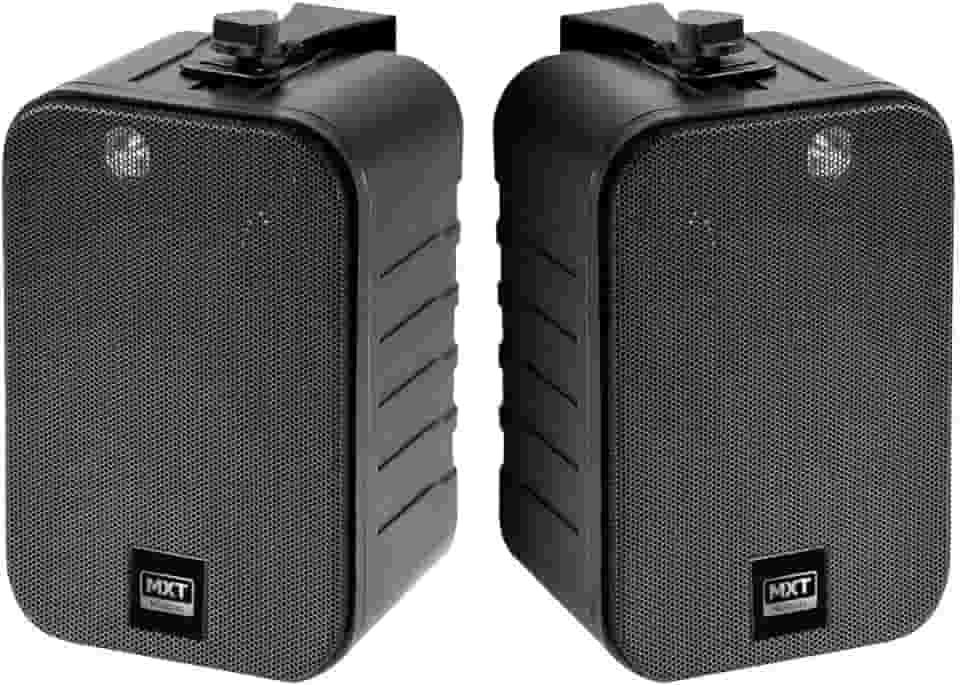 Par de Caixa Acustica Som Musica Ambiente Com Suporte 50w Mxk-25
