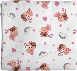 Cueiro Flanelado 03 Unidades Mônica 3 Turma da Mônica Baby 80cm x 1,00m