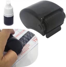 Carimbo de Privacidade para Segurança e Proteção De Dados Roller (preto)
