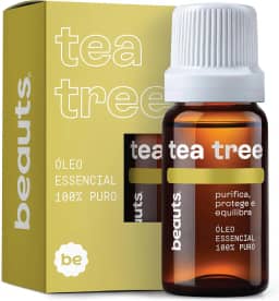 Óleo Essencial Melaleuca (Tea Tree) - 100% Puro e Natural - Purifica, Fortalece a Imunidade, Equilibra a Oleosidade da Pele, Alivia Irritações e Caspa - Para Aromaterapia, Difusor de Óleo Essencial e Massagem - Vegano, 10 mL, Beauts