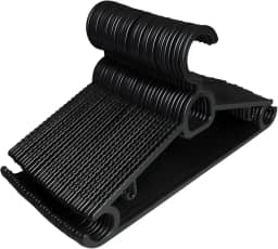 Kit 20 Cabides Adulto Preto Antideslizante Reforçado | Cabide Resistente Para Roupas Pesadas Calças Camisetas | Contém Porta Gravata, Cinto e Lenço,Camisas, Ternos Gancho para Vestido | CSCABIDES