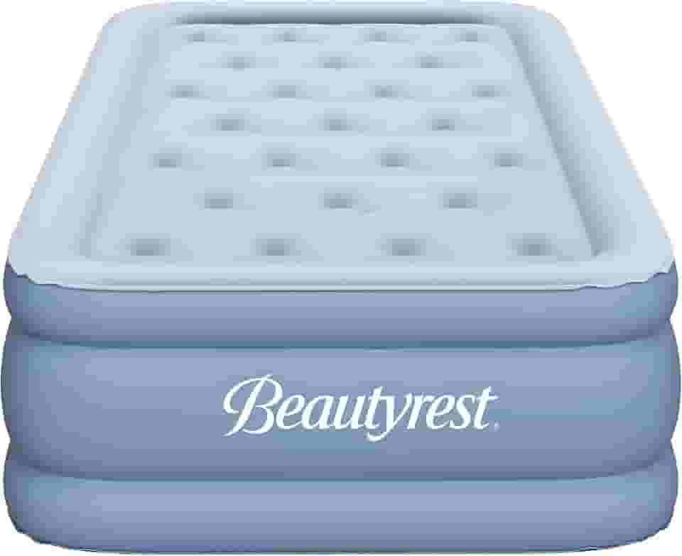 Beautyrest Colchão Posture Lux Air Bed com bomba expressa e suporte de borda elevada, 38 cm Twin