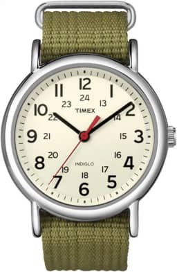 Men's Weekender T2N651 White Nylon Analog Quartz Fashion Watch