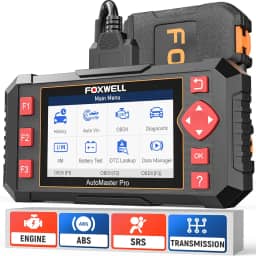 Scanner Automotivo FOXWELL NT604 Elite, OBD2, ABS, SRS, Leitor de código de verificação do motor para carros e caminhões, Ferramenta de diagnóstico com airbag SRS, Dados em tempo real