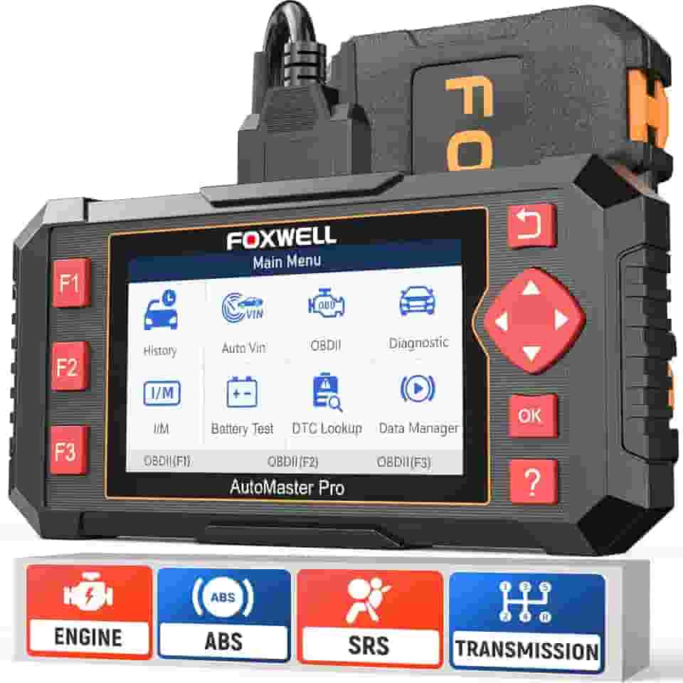 Scanner Automotivo FOXWELL NT604 Elite, OBD2, ABS, SRS, Leitor de código de verificação do motor para carros e caminhões, Ferramenta de diagnóstico com airbag SRS, Dados em tempo real