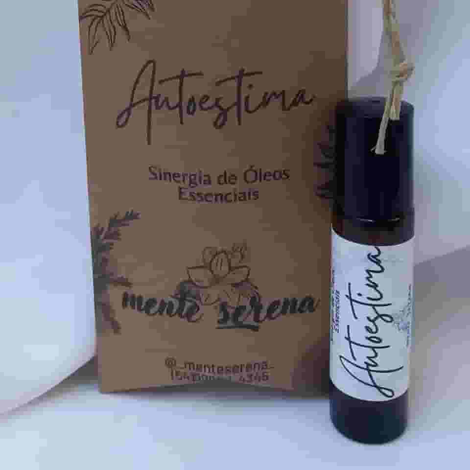 Autoestima Mente Serena. Sinergia de Óleos Essenciais para Aromaterapia em roll-on 10 ml. Confiança, Serenidade, Conforto, Relaxamento. Óleos Essenciais 100% Puro.