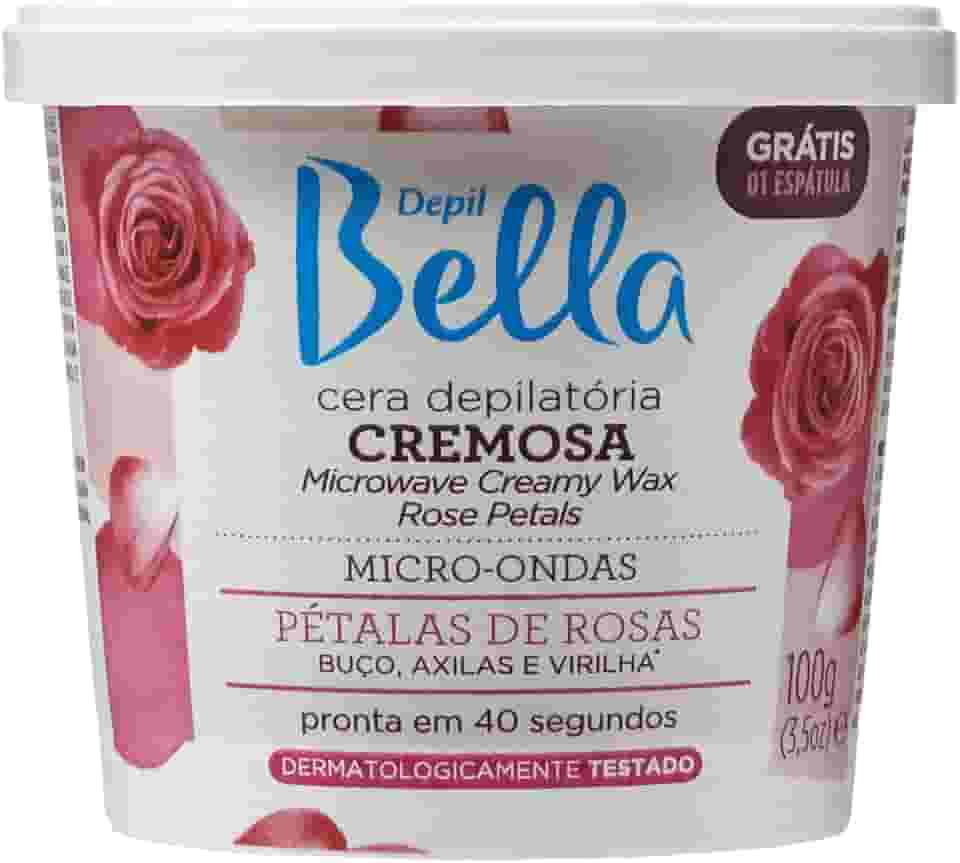 Depil Bella - Cera Cremosa Para Micro-ondas Pétalas de Rosas Deo 100g