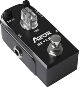 AZOR Pedal de efeito de guitarra digital Reverb Hall e igreja, efeito de guitarra espacial para guitarra elétrica AP312