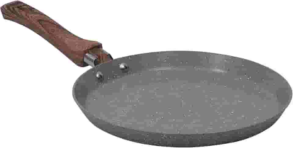Mimo Style, Panquequeira em Aço Inox Antiaderente e Cabo Soft-Touch Style Cook, Grafito 22 cm
