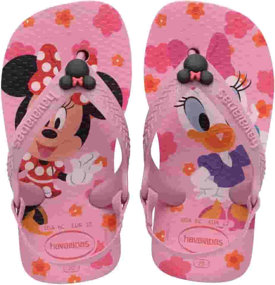 Chinelo, Havaianas, Infantil, Baby Disney Classics, 22, Rosa