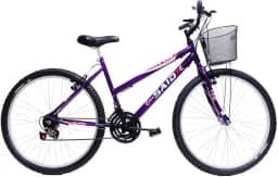 Bicicleta de Passeio Saidx Bike Feminina, Aro 26 de 18 Marchas, Freio V Brake