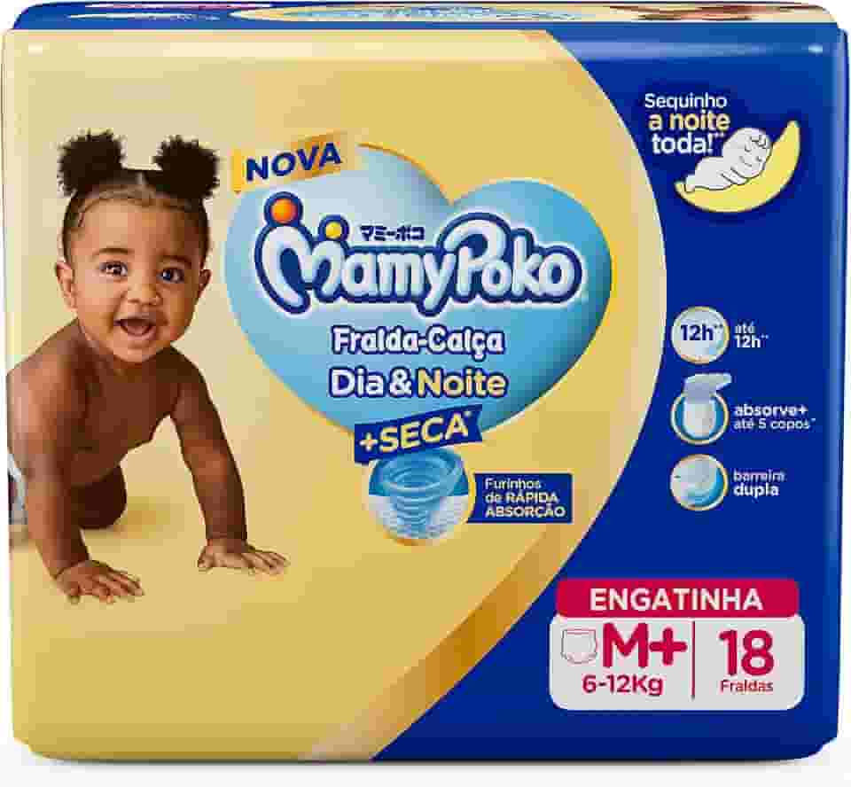 MamyPoko Fralda-Calça Dia&Noite M 18 Unidades