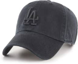 47 Boné Strapback da marca - Clean UP LA Dodgers preto lavado, Preto, Tamanho Único