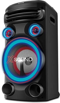 Torre de Som AIWA T1W-01B 1500W 1Woofer10" BT RGB USB FM DJ