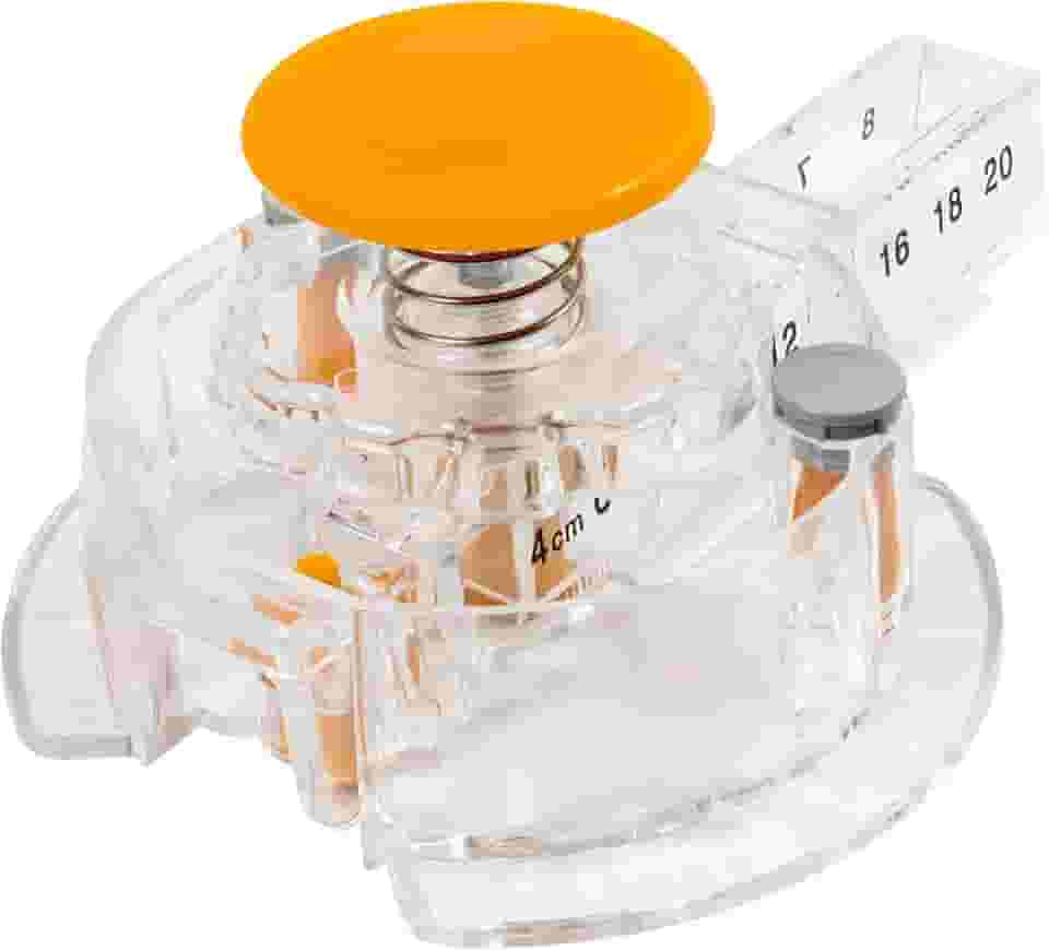 Cortador circular Fiskars, com 3 refis de lâminas, corta círculos de 2,5 a 20,3 cm, transparente/laranja