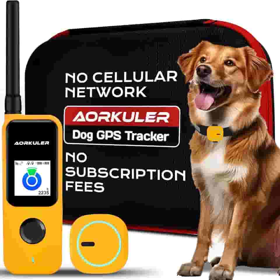 Aorkuler Rastreador GPS para cães ao ar livre para áreas remotas e rurais – sem necessidade de telefone ou sinal, rastreamento em tempo real para caminhadas diárias, caminhadas, acampamento, fazendas