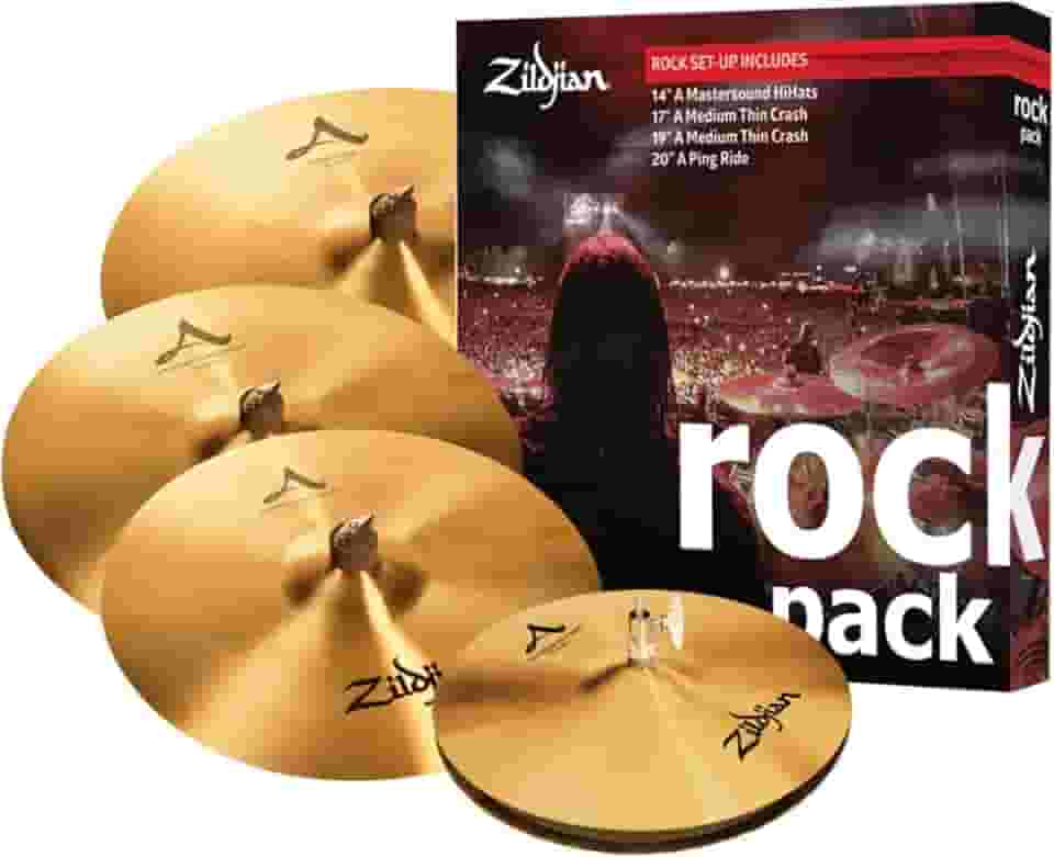 KIT DE PRATOS ROCK 14MSOUNDHH+17MEDTHINCRASH+19MEDTHINCRASH+20PINGRIDE A SERIES A0801R ZILDJIAN