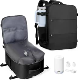 Mochila de viagem coowoz unissex, grande, mala de mão, mochila para trilha