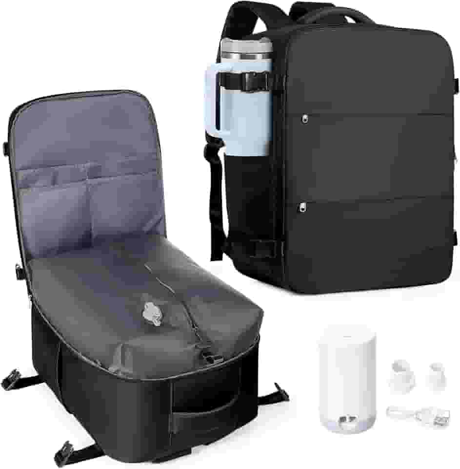 Mochila de viagem coowoz unissex, grande, mala de mão, mochila para trilha