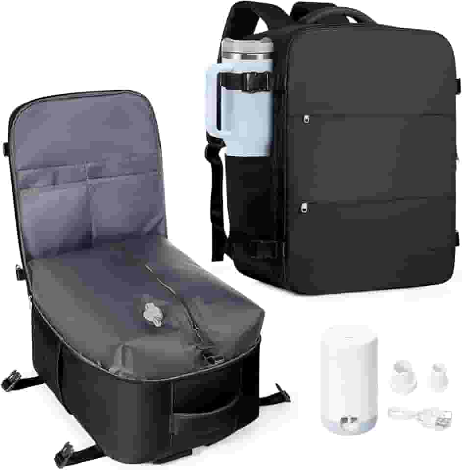 Mochila de viagem coowoz unissex, grande, mala de mão, mochila para trilha