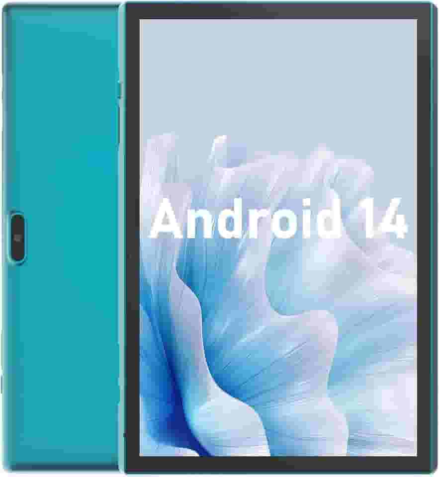 Tablet de 10 polegadas, Android 14, tablets Android de 10,1 polegadas, DDR4, 6 GB de RAM (expansão de 4 GB) ROM de 32 GB de 2 MP + 8 MP, câmera dupla, WiFi-6 BT, suporta expansão de 1 TB, aba IPS de