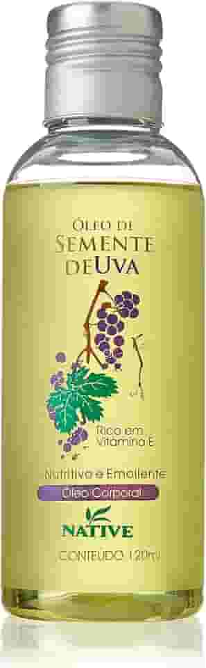 Óleo de Semente de Uva 120ml, Native, Amarelado
