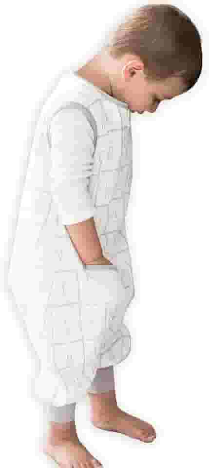 Tealbee Dreamsuit Saco de dormir infantil com pés – Bolsa de dormir Walker com pernas, raiom feito de bambu, todas as estações 1,2 TOG, zíper bidirecional, 12m-2T - Alfabeto