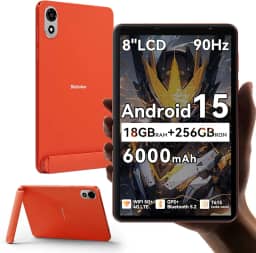 Blackview ZENO Tablet Android 15 de 18 polegadas com Gemini AI, tablets pequenos para jogos com slot para cartão SIM (4G LTE para T-Mobile) e WiFi 5G, 18 (6 + 12) GB + 256 GB/2TB TF, 90Hz, Widevine L1