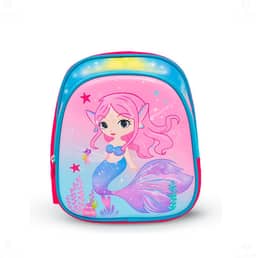 Mochila Pré-Escolar Infantil com Personagens 14x26x31cm Resistente à Água Leve Alças Acolchoadas Ajustáveis Zíper Fácil Limpeza Forro Durável para Creche e Escola Meninos e Meninas